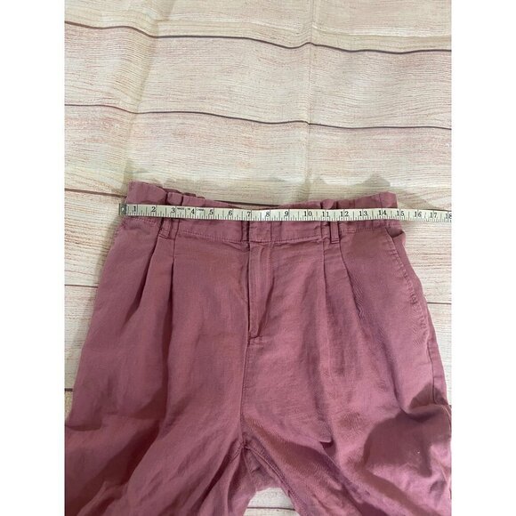 Loft Women's Mauve Casual Linen Blend Dress Pants - Medium - Picture 7 of 12